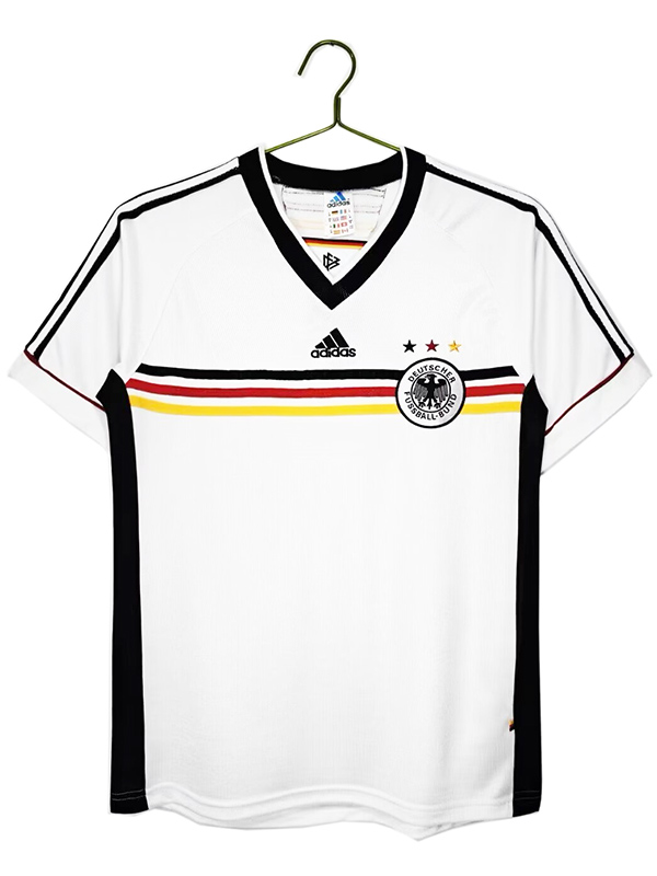 Germany maillot de football rétro à domicile pour hommes premier kit de football de sport haut 1998-2000